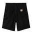 Carhartt WIP Double Knee Short Black Rinsed