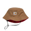 Carhartt WIP Heston Bucket Hat Hamilton Brown Cherry