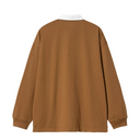 Carhartt WIP L/S Brown Ducks Rugby Shirt Hamilton Brown White