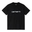 Carhartt WIP S/S Script Tee Black White