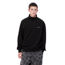 Carhartt WIP – Sweatshirt mit Stehkragen und Script-Print in Schwarz