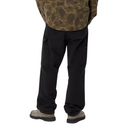 Carhartt WIP – Single Knee Pant – Schwarzes, gealtertes Canvas