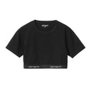 Carhartt WIP – Crop-Top „W‘ Script“ in Schwarz