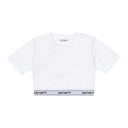 Carhartt WIP Women's Script Crop Top White Black