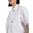 Dickies Women's Cropped S/S Work Shirt White