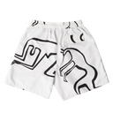 Parra Yoga Walks Swim Shorts White