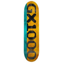 GX1000 Split Veneer Skateboarding Deck 8.25'' Teal Yellow