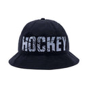 Hockey Crinkle Bell Bucket Hat Black