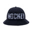 Hockey Crinkle Bell Bucket Hat Black