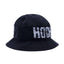 Hockey Crinkle Bell Bucket Hat Black