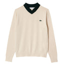 Lacoste W Cotton Pima Golf Sweater Weiß Grün 