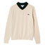 Lacoste W Cotton Pima Golf Sweater Weiß Grün 