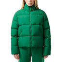 Lacoste Women's Stowable Hood Puffer Jacket Green