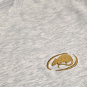Γκρι oversized βαμβακερό t-shirt Ministry Of Concrete με κεντημένο χρυσό έμβλημα talisman στο στήθος