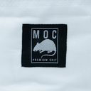 Black patch with 'MOC' and a rat illustration on a white background