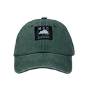 Green cap with a logo on a white background