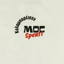 Text design with 'MOG Spent' in black and red on a light gray background