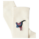 Parra Angry Duck Crew Socks Off White