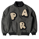 Parra Rounded PAR Varsity Jacket Dark Grey