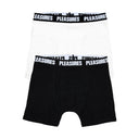 Pleasures Boxershorts 2er-Pack Schwarz Weiß