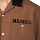 Pleasures Daisy Bowling Button Down Shirt Brown