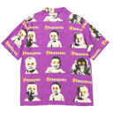 Pleasures Head Button Down Purple