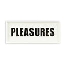 Pleasures Logo Ceramic Tray White