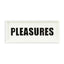 Pleasures Logo Ceramic Tray White