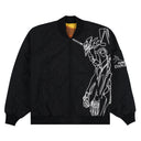 Pleasures x Neon Genesis Evangelion Humanoid Reversible Bomber Black