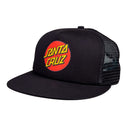 Santa Cruz Classic Dot Mesh-Cap Schwarz Schwarz