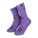 Santa Cruz Flower Set Sock (2 Pack) Purple Washed Black