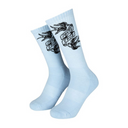 Santa Cruz Sommer Sparrow Sock (2 Pack) Crystal Blue White