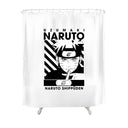 Shower Of The Nerds Naruto Duschvorhang Weiß Schwarz 180x180