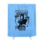 Shower Of The Nerds Wednesday Curtain Blue Black 180x180