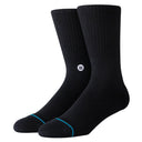 Stance Icon Crew Socken Schwarz Weiß