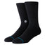 Stance Icon Crew Socks Black White