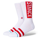 Stance OG Socken Weiß Rot