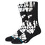 Stance Zombie Hang Crew Socks Black White