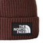 The North Face Logo Box Cuffed Beanie Brown