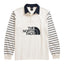 The North Face TNF Easy Rugby Shirt White Dune Window Blind Stripe